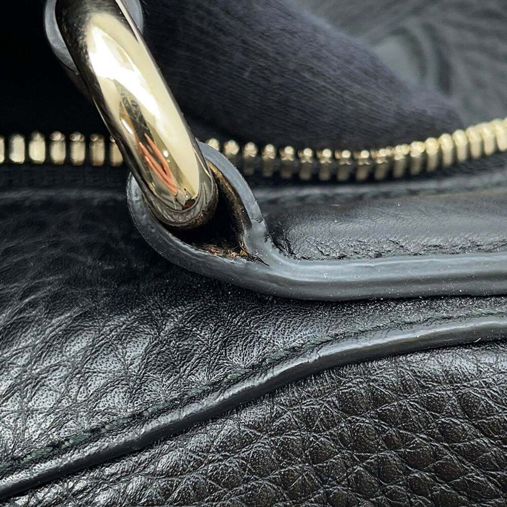 GUCCI Authentic Black Leather Boston Bag - Picture 9 of 16